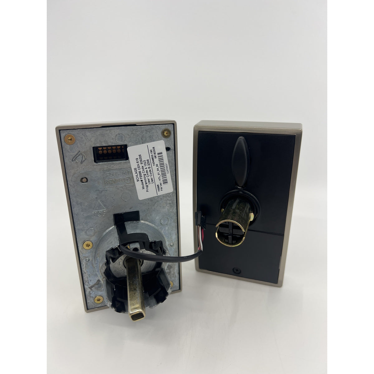 Schlage Touch Electronic Lock Century Lever Satin Nickel Open Box — photo 4