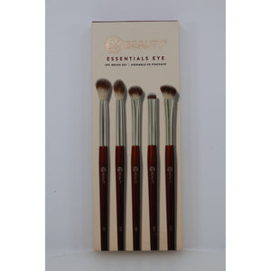 BK Beauty Essentials Eye Brush Set 5pc Burgundy New — photo 1