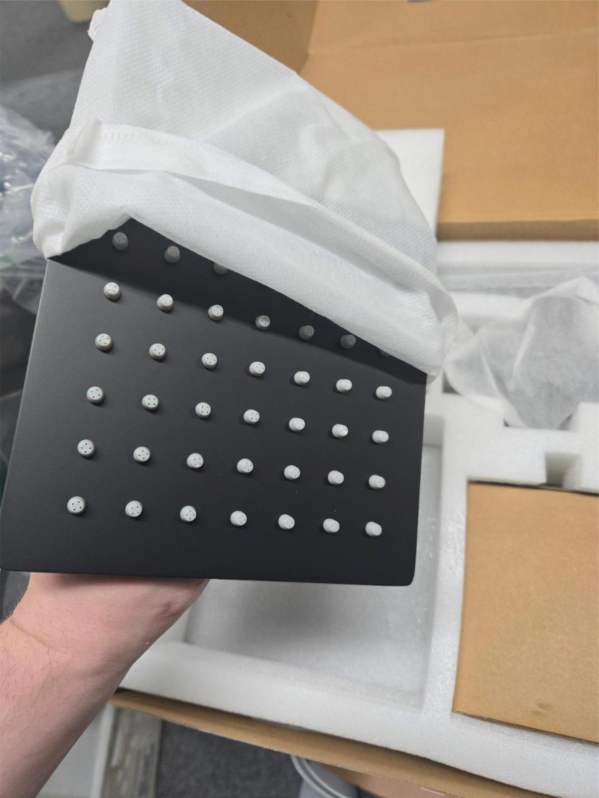 Black Shower Faucet Set with Valve