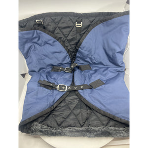Vortexain 1600D Waterproof Horse Turnout Blanket 79" Blue Open Box — photo 1