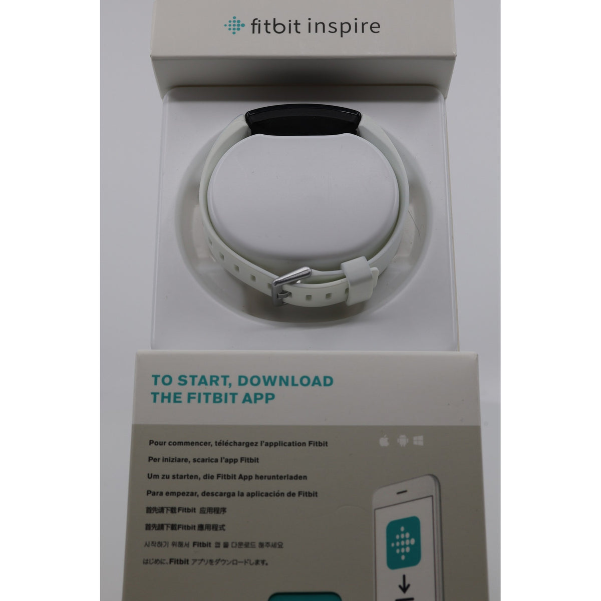 Fitbit Inspire HR Heart Rate Fitness Tracker White Open Box — photo 6