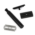 MÜHLE Rocca Traditional Safety Razor - Jet Black Closed Comb