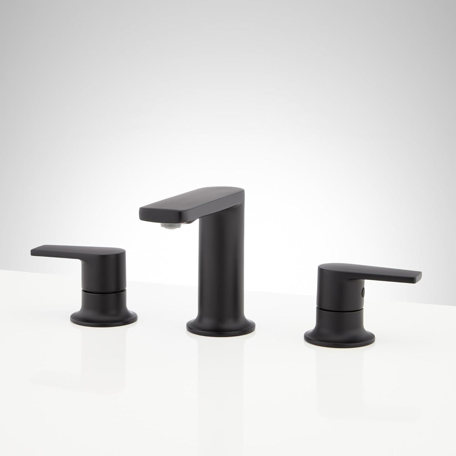 Signature Hardware 482808 Berwyn 1.2 GPM Widespread Bathroom Faucet with Pop-Up Drain Assembly - Matte Black