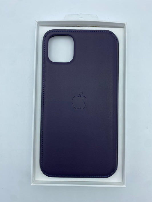 Apple Leather Folio (for iPhone 11 Pro Max) - Aubergine