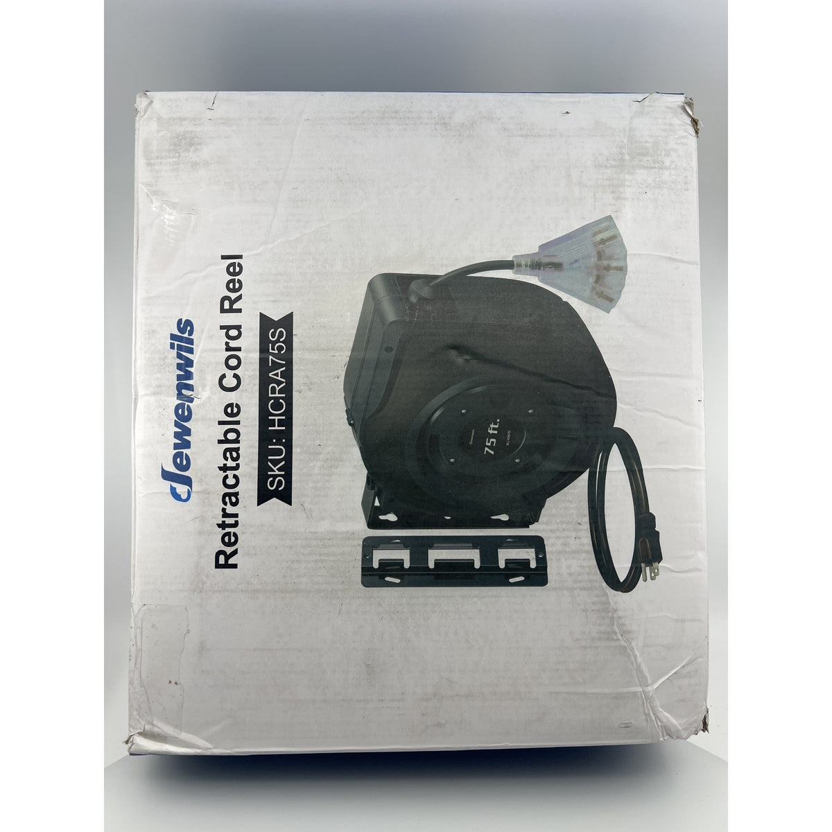 DEWENWILS 75FT Retractable Extension Cord Reel — Open Box — photo 1