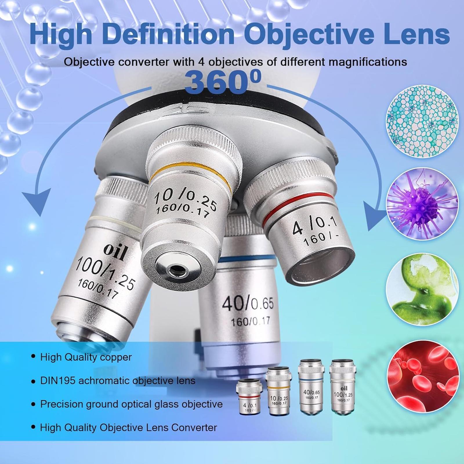 Poothoh Compound Trinocular Microscope