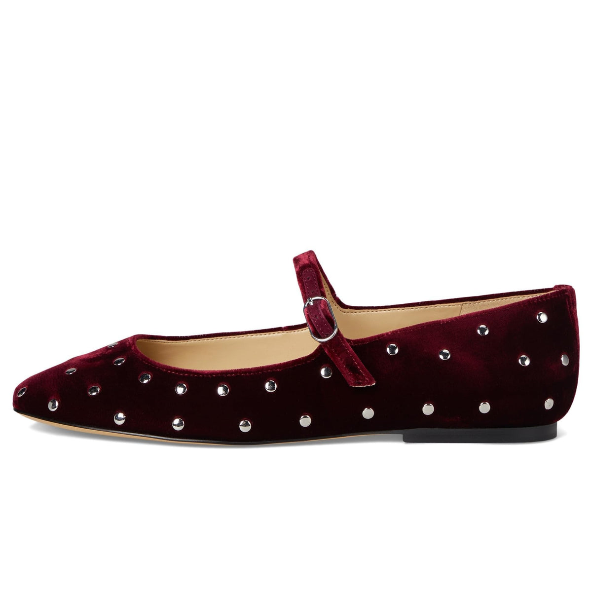 Marc Fisher LTD Elizza Ballet Flat Dark Red Velvet US W 8.5 Factory Sealed — photo 5