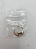 IGI Certified 0.5 Carat Lab Grown Diamond Hoop Earrings in 14K Gold