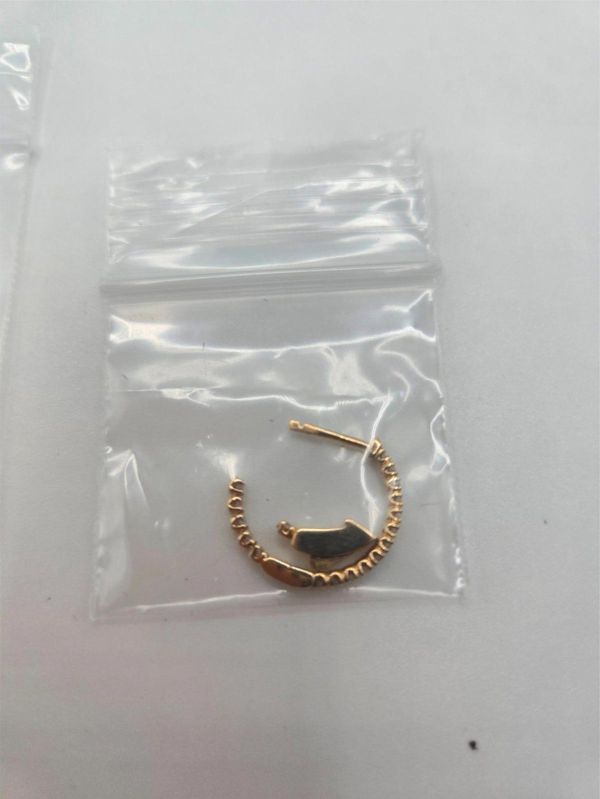 IGI Certified 0.5 Carat Lab Grown Diamond Hoop Earrings in 14K Gold
