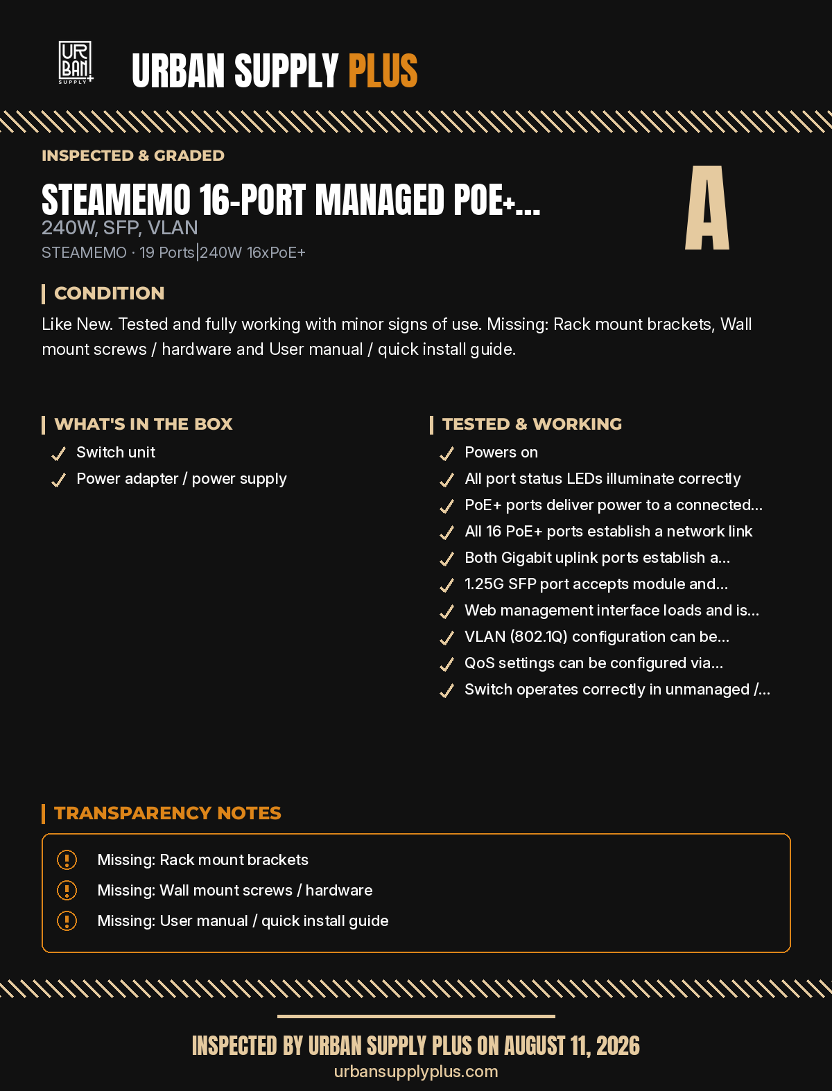 Diagnostic sheet