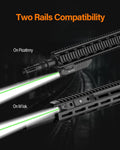 TOUGHSOUL Tactical Flashlight Green Laser Sight Combo