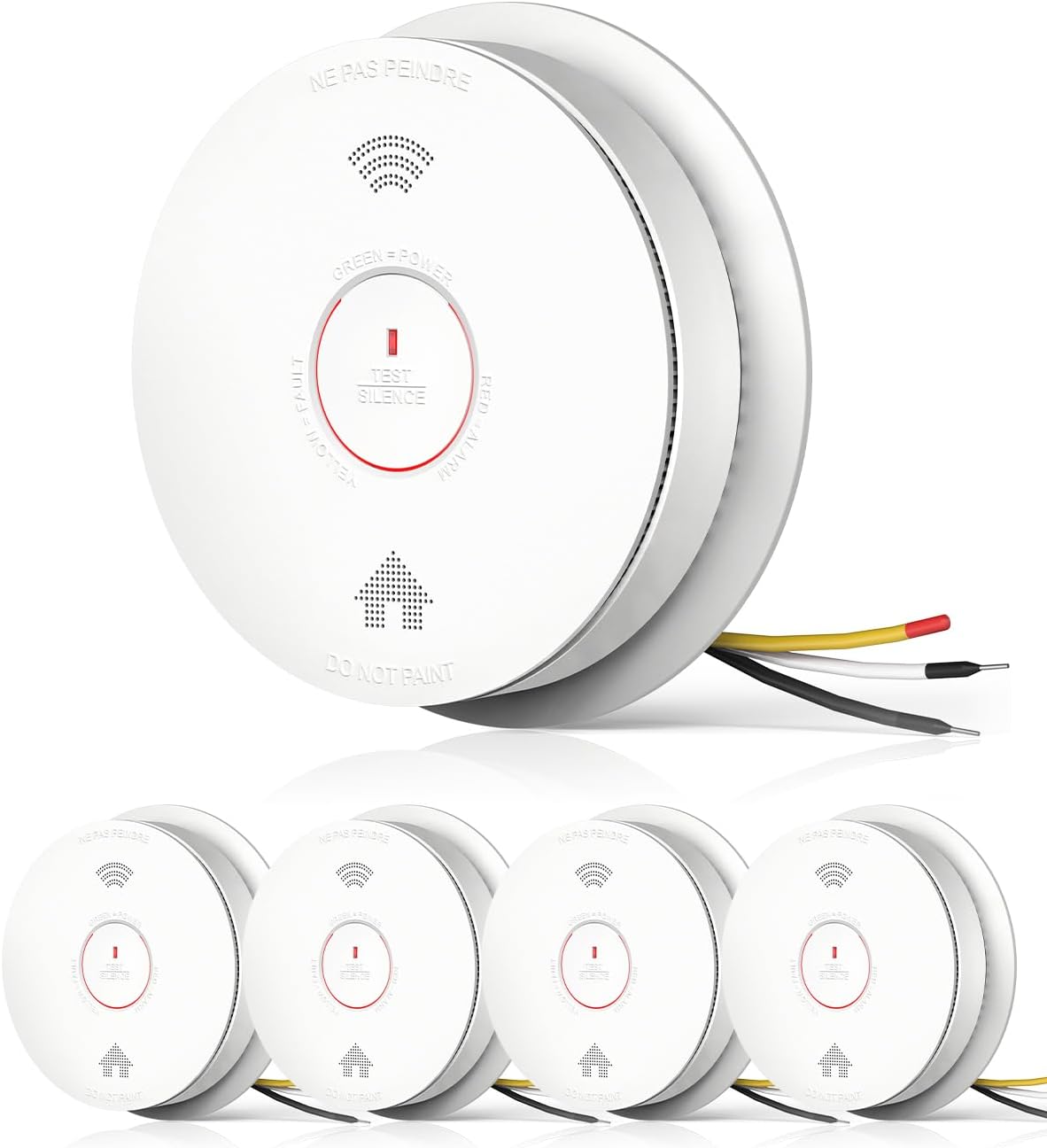 SITERWELL Hardwired Interconnected Smoke and Carbon Monoxide Detector Combo