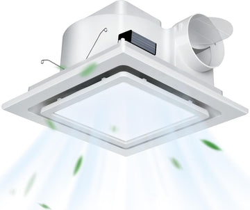 Gopper 12" Bathroom Exhaust Fan with LED Light