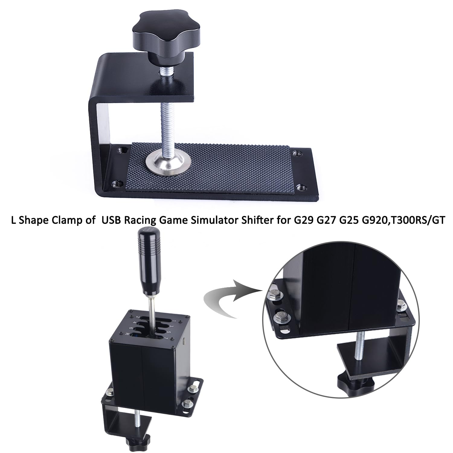 CNRAQR PC USB Simulator Shifter 7+R H Gear Shifter