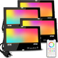 MELPO LED Flood Light Outdoor 800W Equivalent 8000LM Smart RGB Landscape Lighting with APP Control