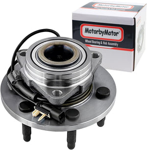 MotorbyMotor 515160 Front Wheel Bearing and Hub Assembly 4WD with 6 Lugs for Chevy