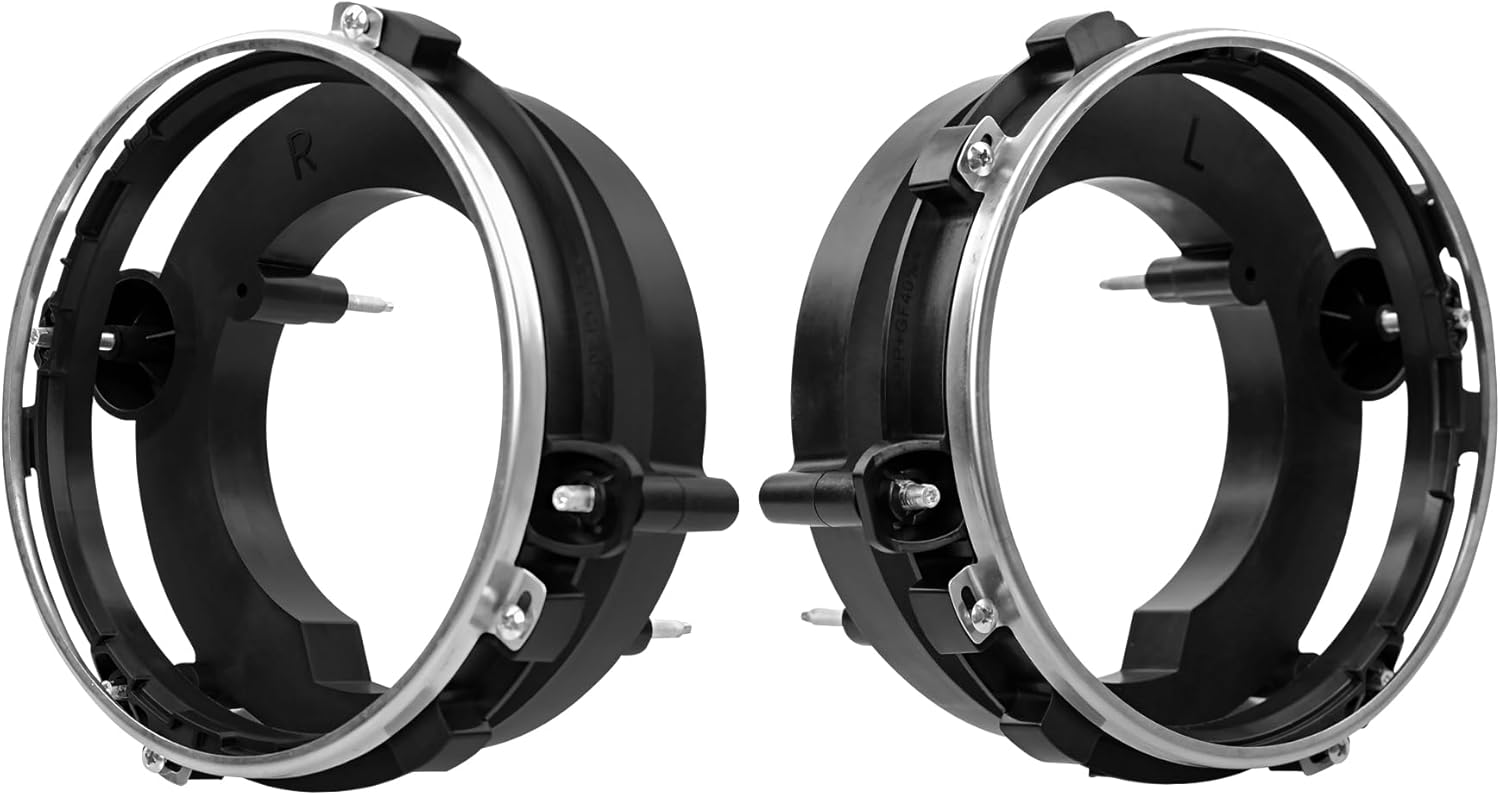 Headlight Bulb Brackets Buckets for 1997-2006 Jeep Wrangler Models - Replace 110383 110384