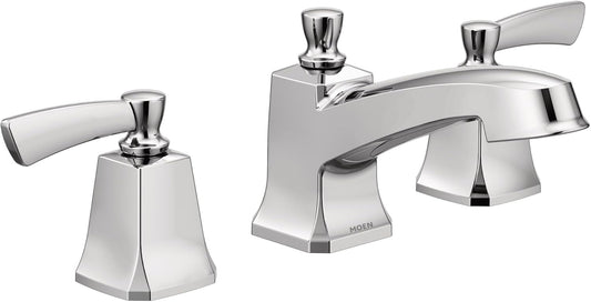 Moen Conway Chrome Two-Handle Widespread Bathroom Sink Faucet