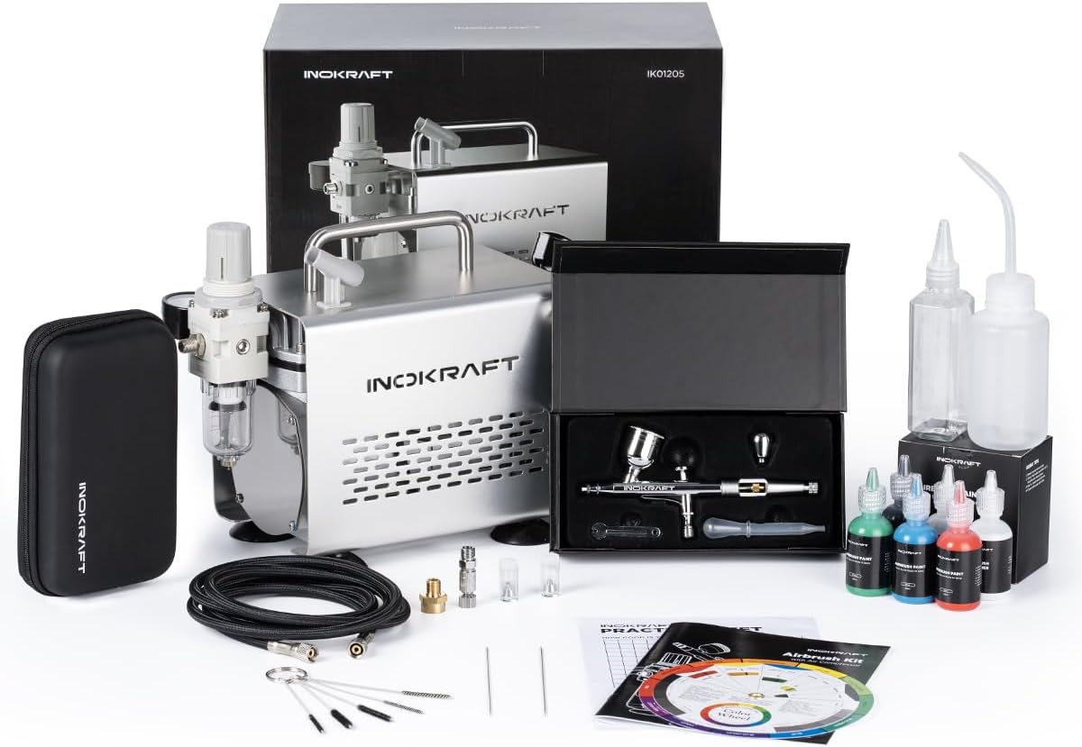 Gravity Airbrush with 3 Nozzles