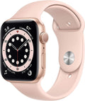 Apple Watch Series 6 GPS 44mm Gold Aluminum Case with Pink Sand Sport Band Renewed