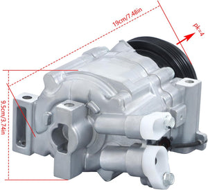WFLNHB AC Compressor with Clutch for Subaru Forester & Impreza
