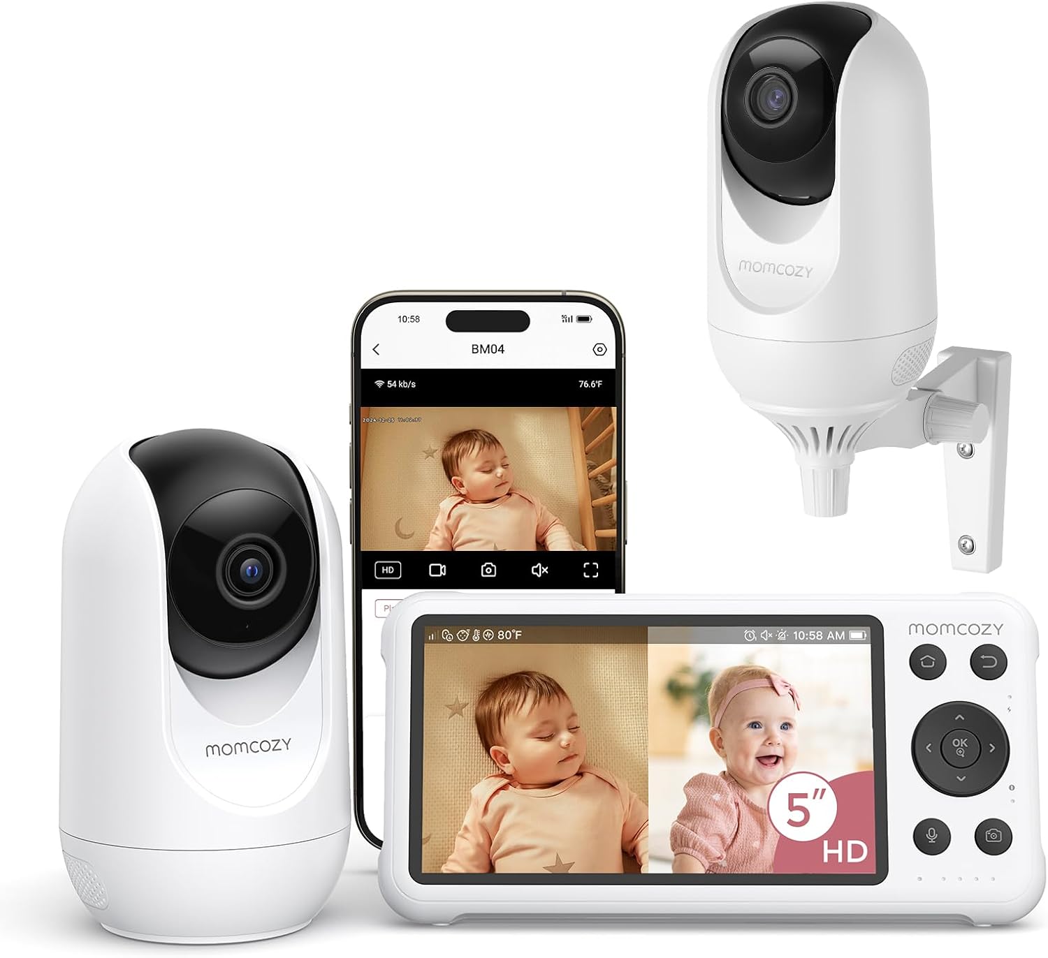 Momcozy BM04 Smart WiFi Baby Monitor