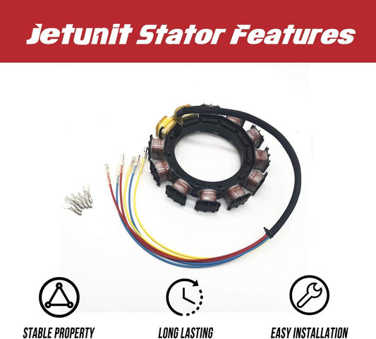 Stator for Mercury Force 174-8778K 1 Outboard 30 Jet 40 50 70 75 80 90 100 115 120 HP 398-8778A16 8778A17 818535A3 9-Amp 2 Stroke 2,3&4 Cylinder 1987-1996 Sportjet