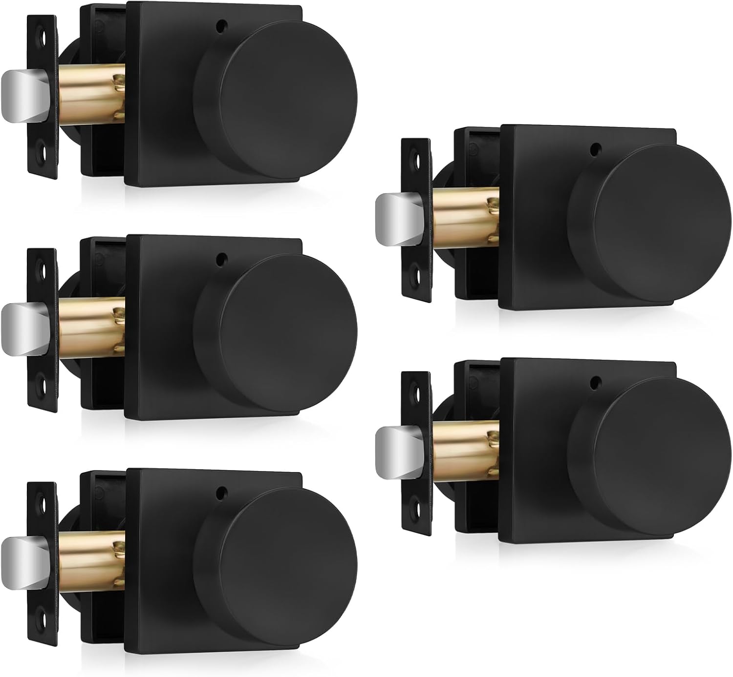 Haidms Matte Black Door Knobs Interior Privacy