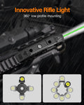 TOUGHSOUL Tactical Flashlight Green Laser Sight Combo