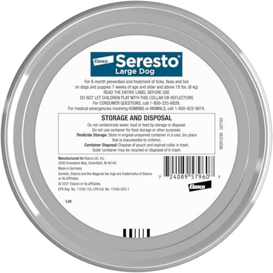 Seresto Large Dog Flea & Tick Collar 2-Pack