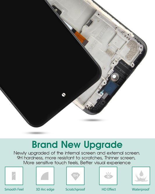 Moto G Play 2023 Screen Replacement for Motorola Moto G Play 2023 LCD Replacement Screen for Moto G Play 2023 XT2271-5 Display Touch Screen Digitizer Assembly Repair with Frame