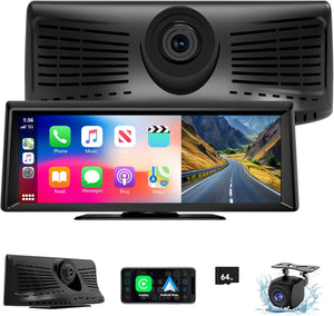 Wireless CarPlay Screen for Car 2K Dash Cam