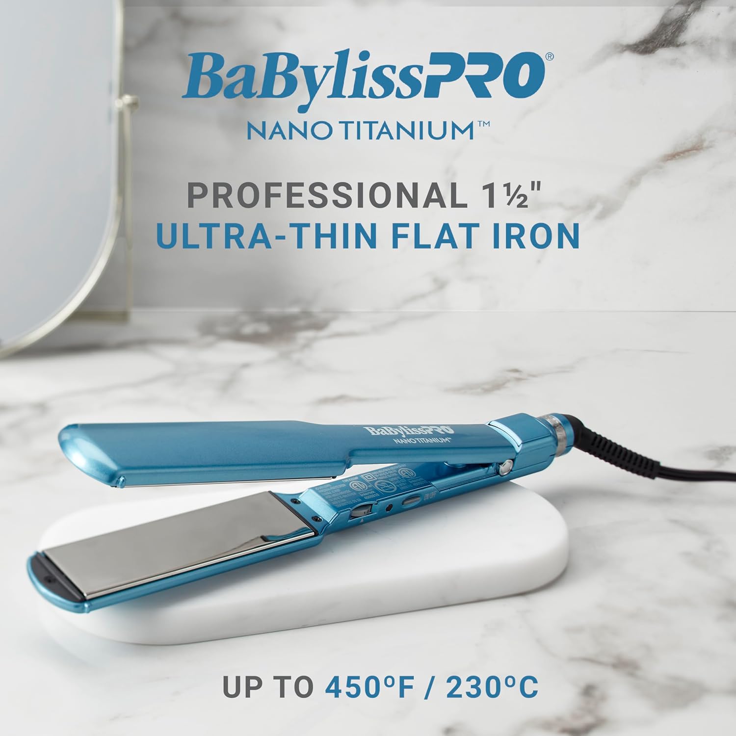BaBylissPRO Nano Titanium 1.5-Inch Ultra-Thin Hair Straightener