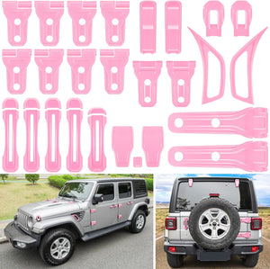 Pink exterior accessories for Jeep Wrangler
