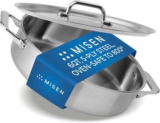 Misen 5-Ply Stainless Steel 6QT Rondeau