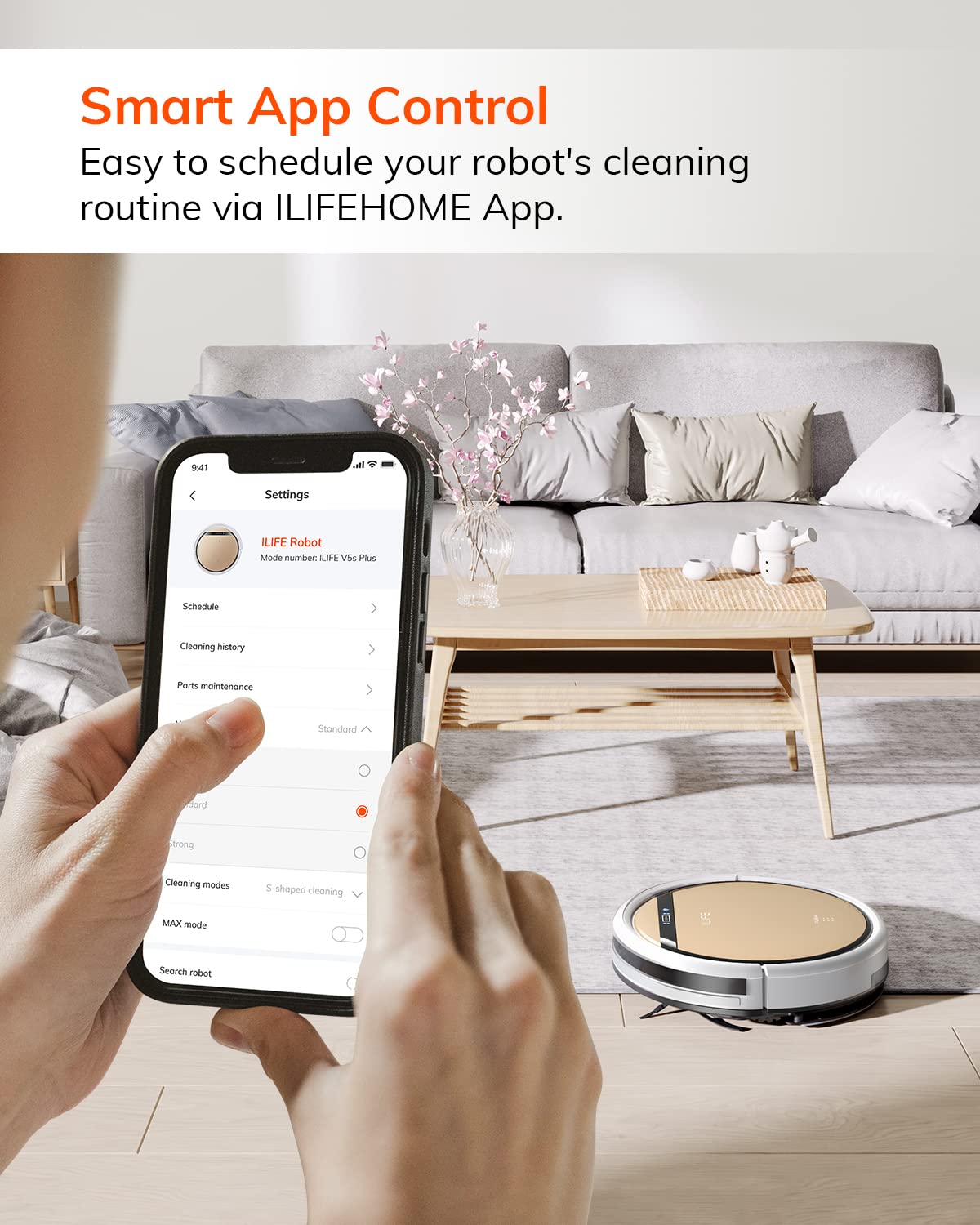 ILIFE V5s Plus Robot Vacuum and Mop Combo