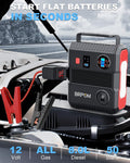 BRPOM Car Jump Starter with Air Compressor