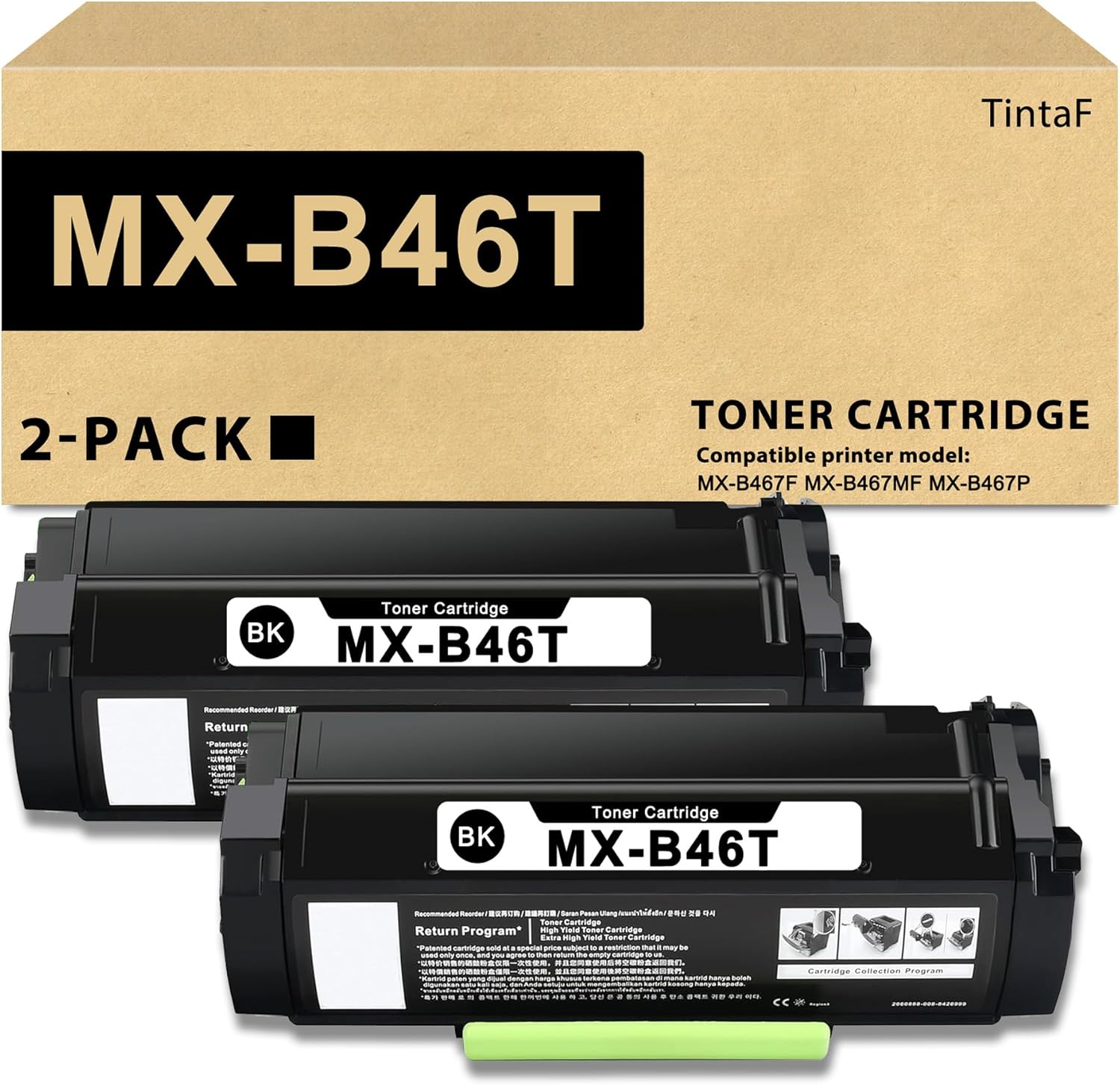 2-pack black toner cartridges