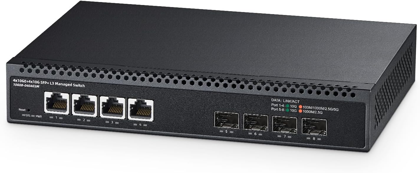 Binardat 8 Port 10 Gigabit Managed Switch