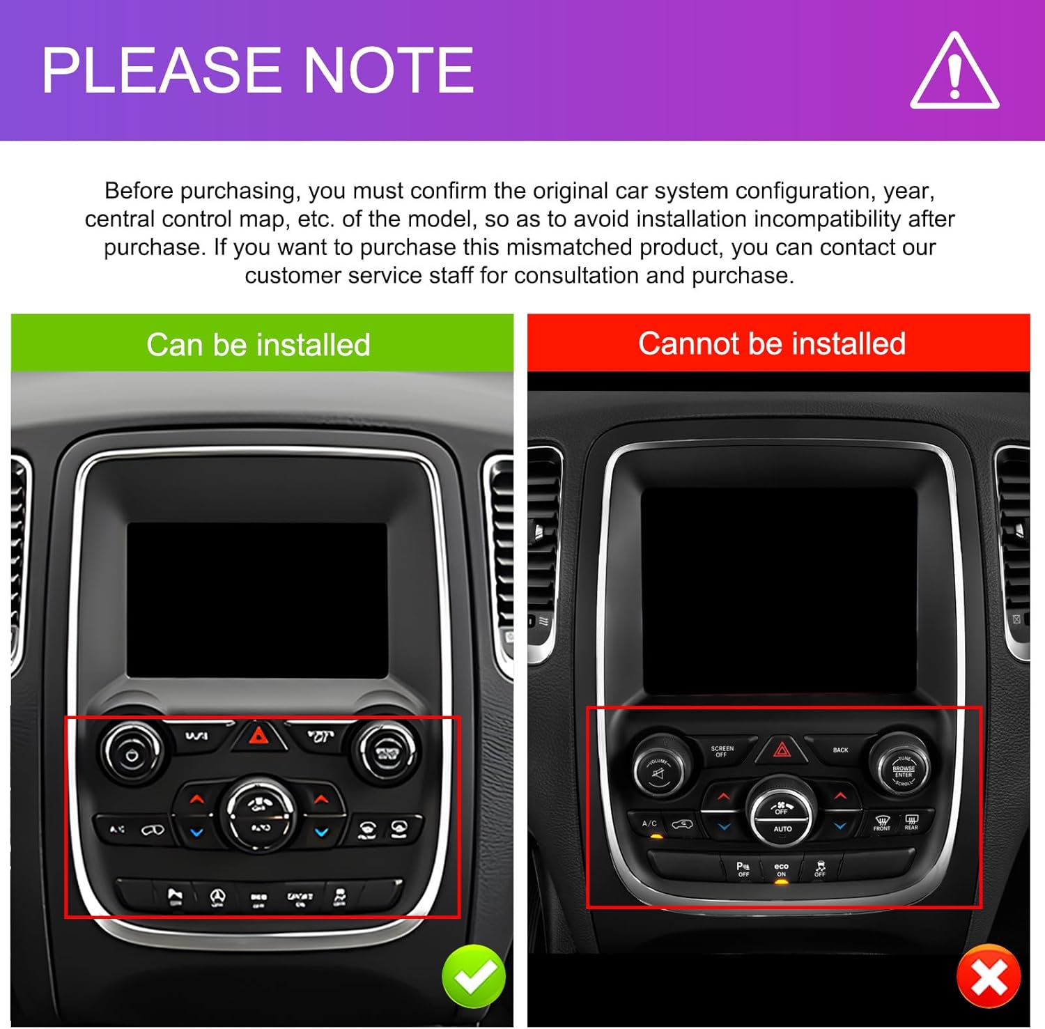 Inefala Android 15 Car Stereo for Dodge Durango 2014-2020