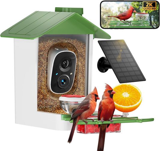 Bird Feeder with 2K HD Camera and AI Bird Identification