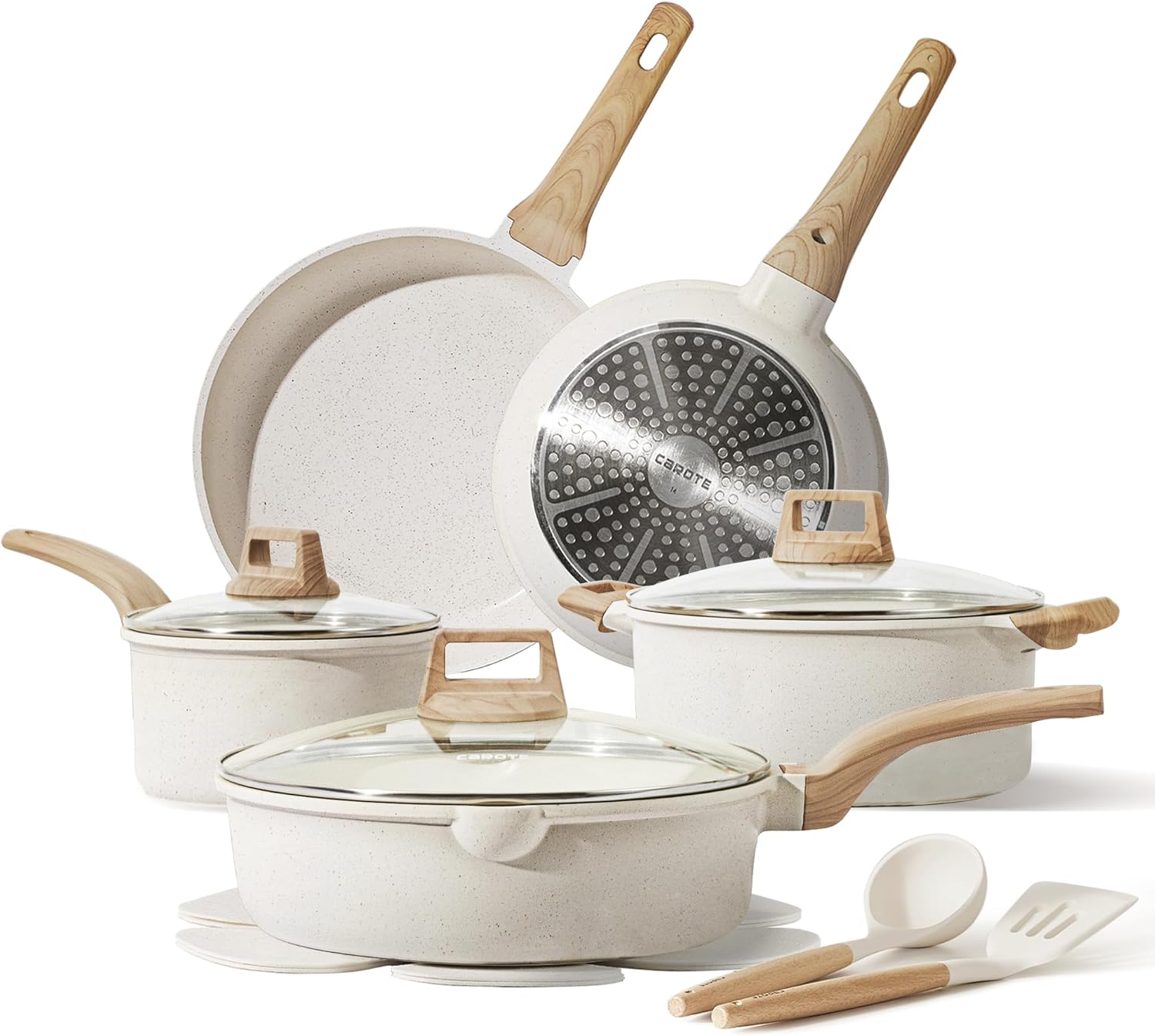 CAROTE 14-Piece Nonstick Cookware Set