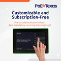 PoE Texas 8-Inch Touchscreen Conference Room Scheduler Tablet