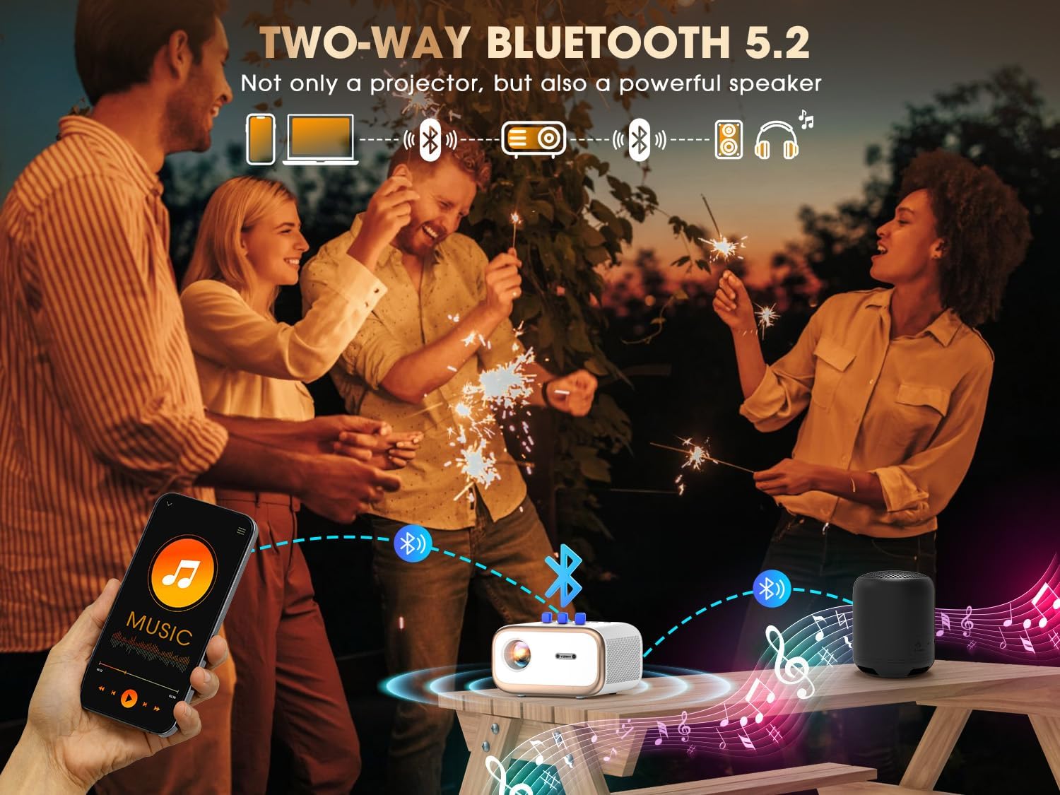 VIZONY E1 Pro Smart Projector