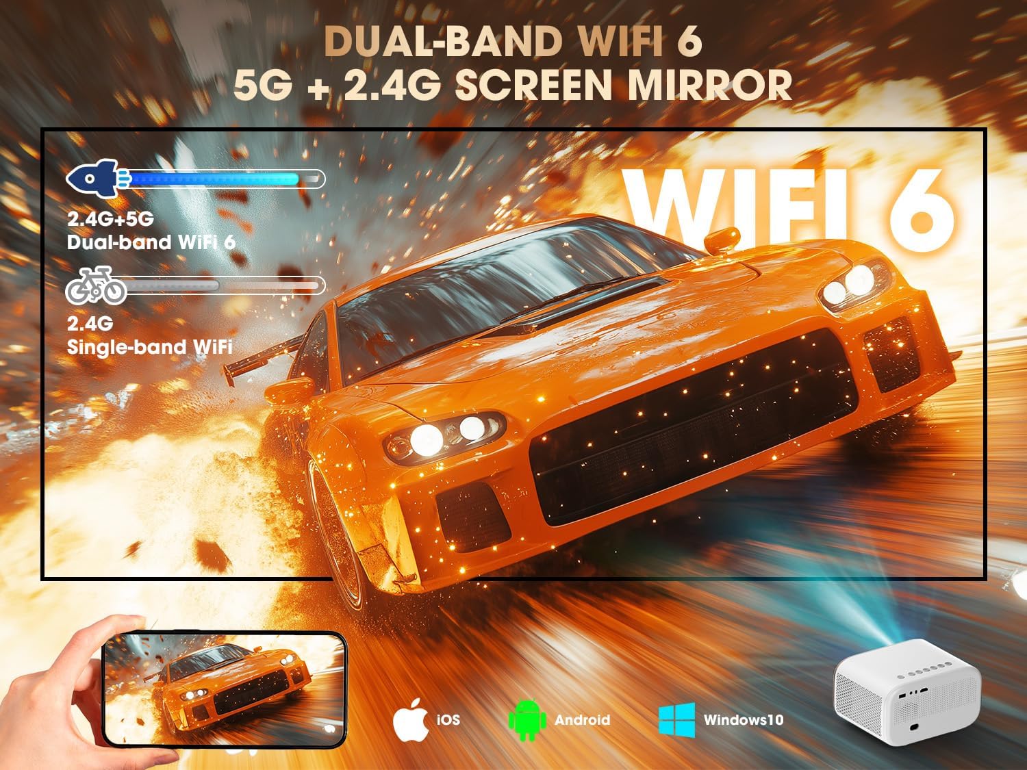 VIZONY E1 Pro Smart Projector