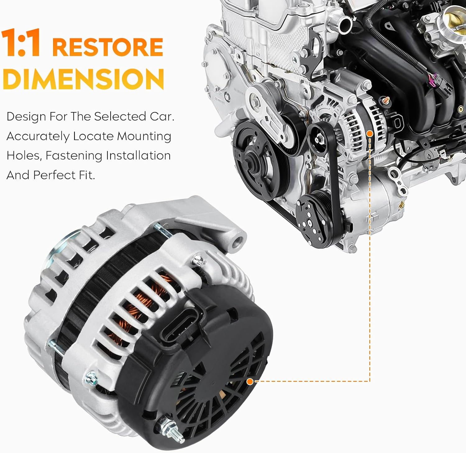 High-Performance Alternator for Chevy