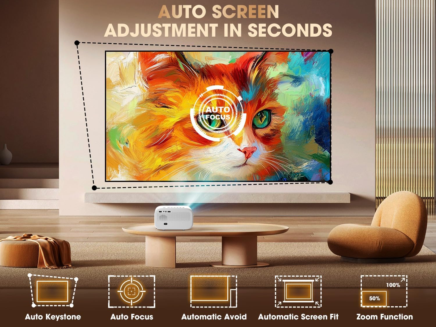 VIZONY E1 Pro Smart Projector