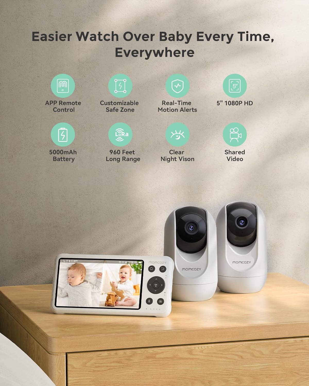 dual-camera baby monitor