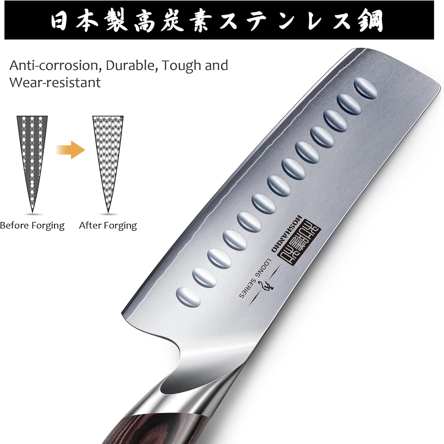 Ergonomic Pakkawood Handle