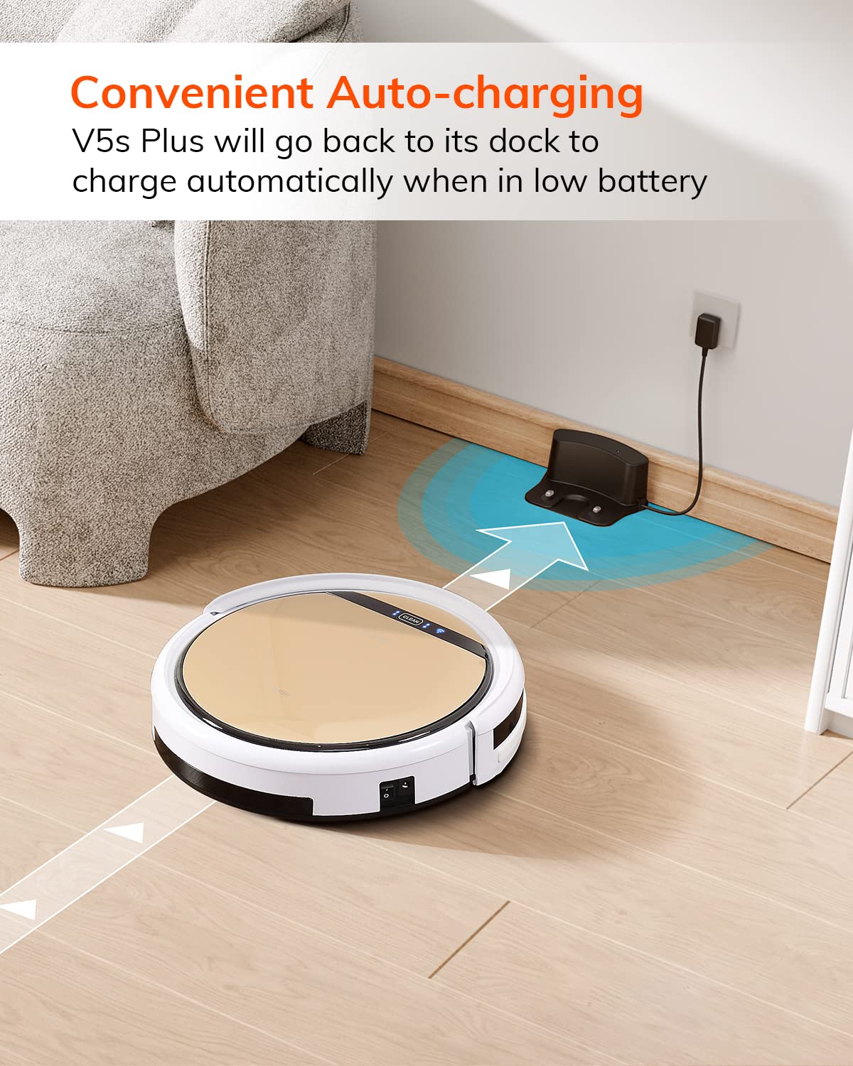 ILIFE V5s Plus Robot Vacuum and Mop Combo